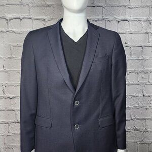 Sand Copenhagen "Angelico" Navy Wool Two-Button Sports Coat, Men's 42R